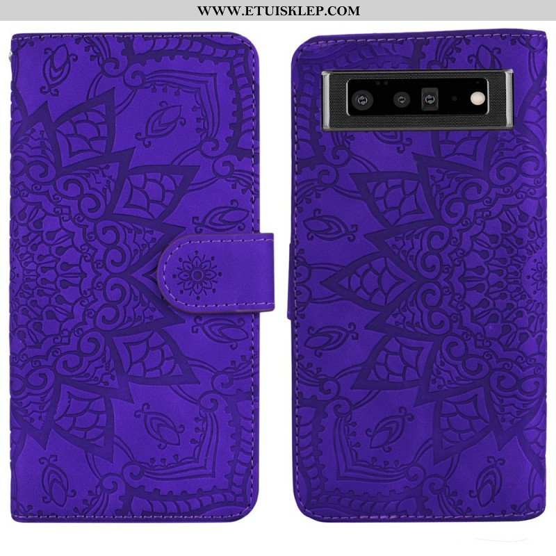 Etui Folio do Google Pixel 6 Barokowo-mandala